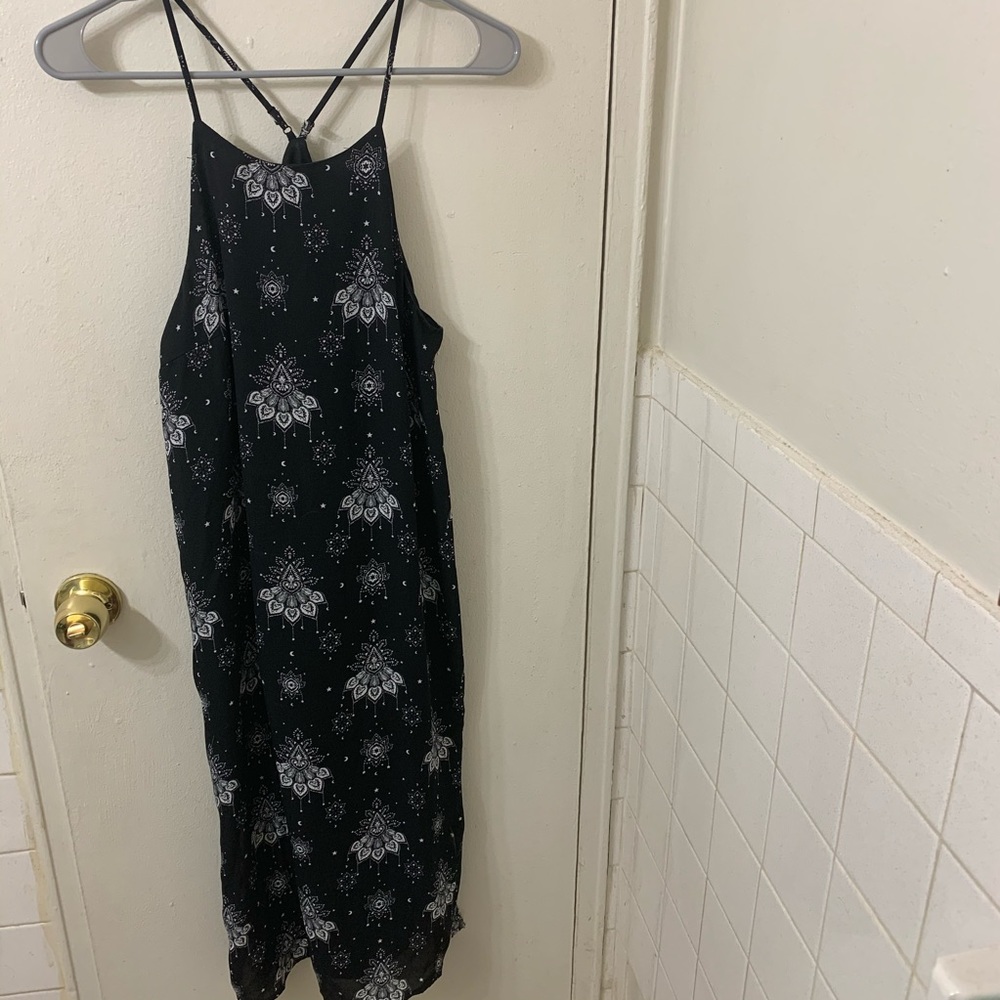 Black with white Mandala print midi  ** 3 for 35